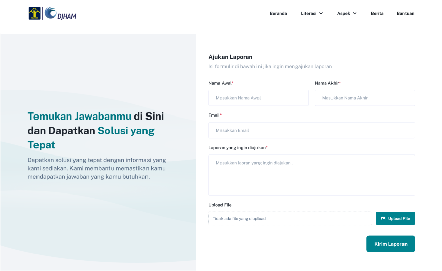 Landing Page Screenshot